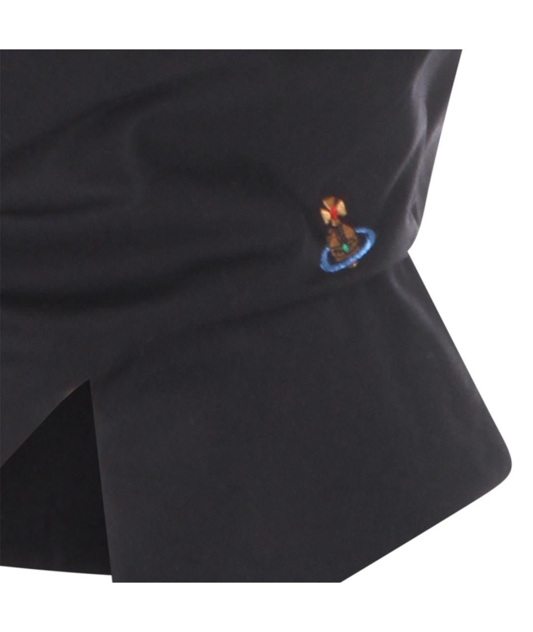 VIVIENNE WESTWOOD Черная хлопковая майка, фото 3