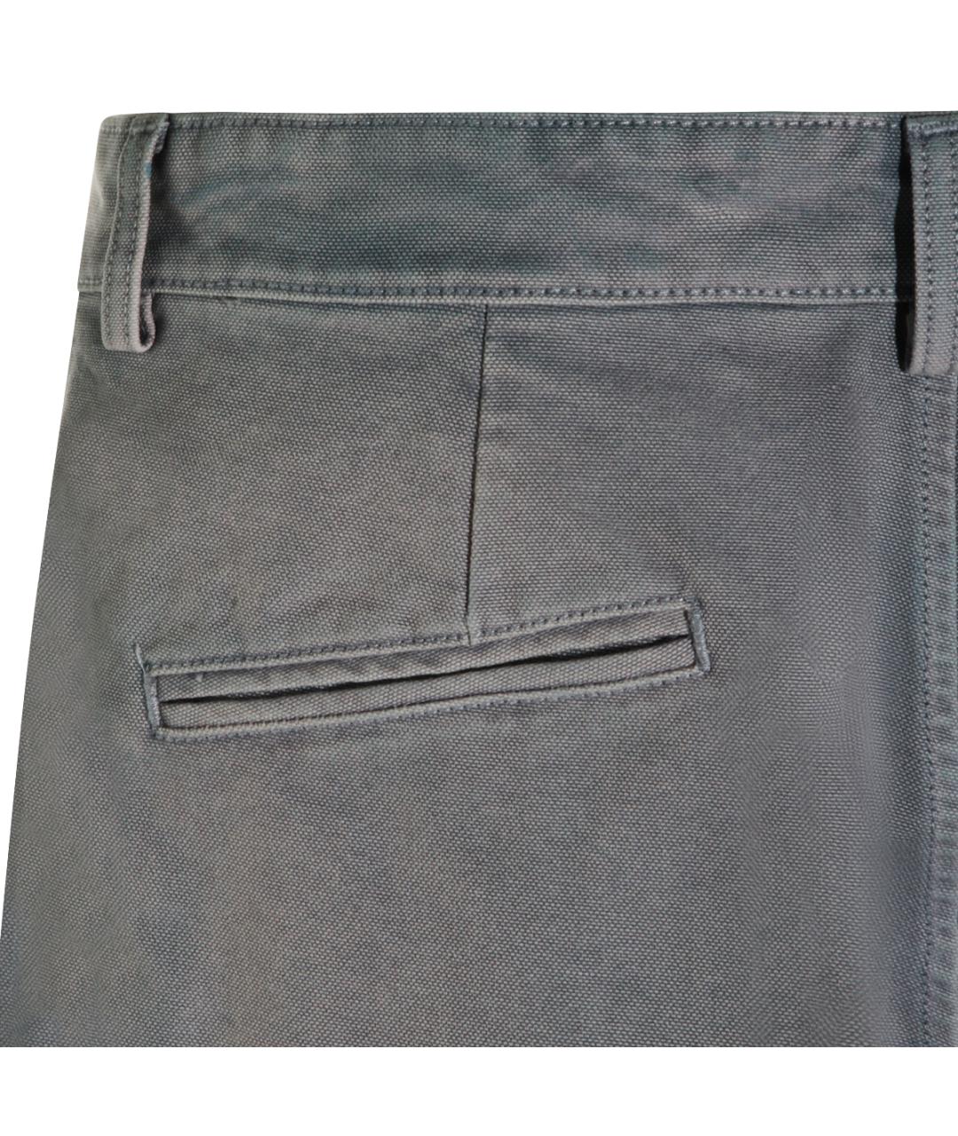 MARNI Синие хлопковые повседневные брюки, фото 5