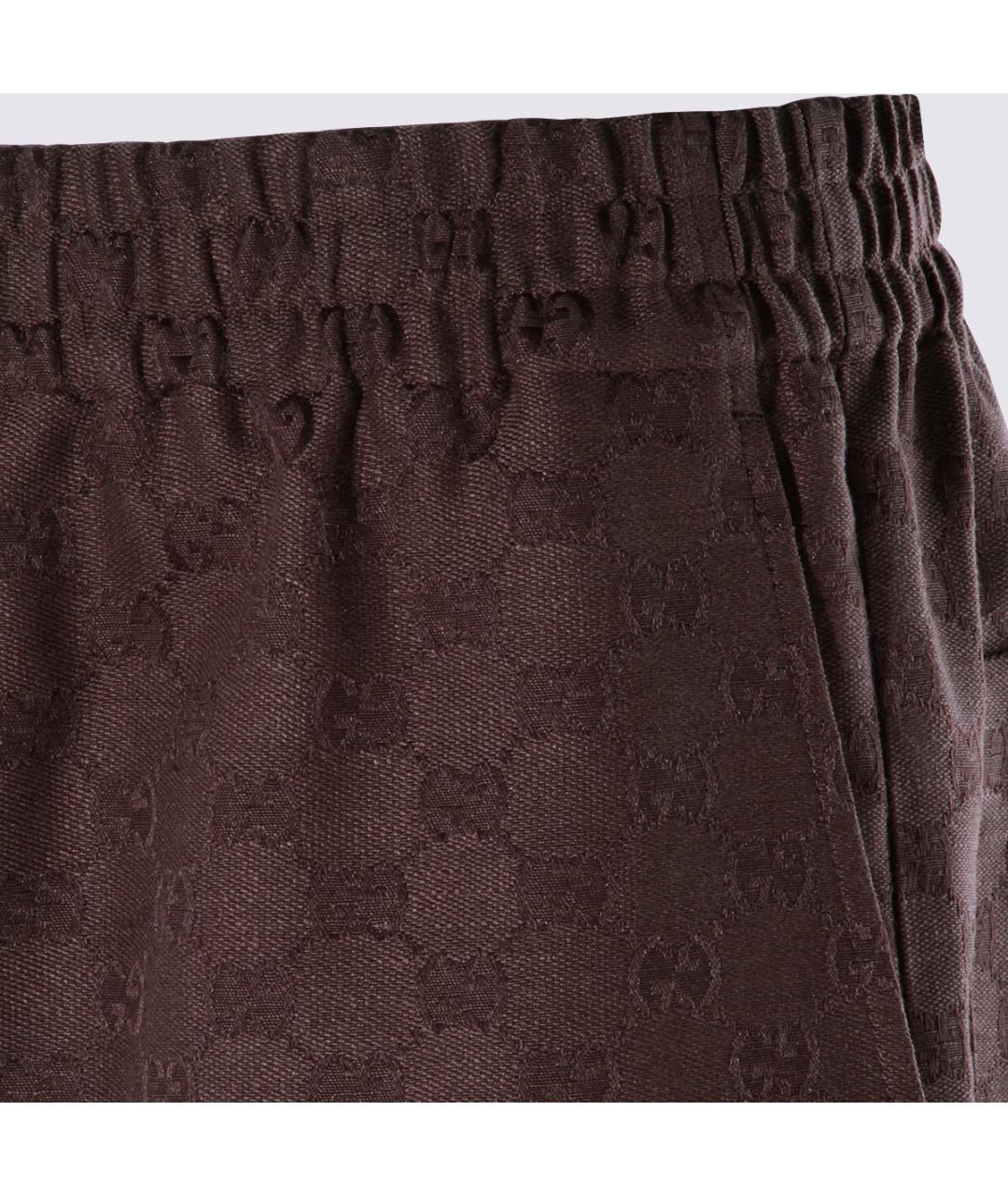GUCCI Коричневые шорты, фото 4
