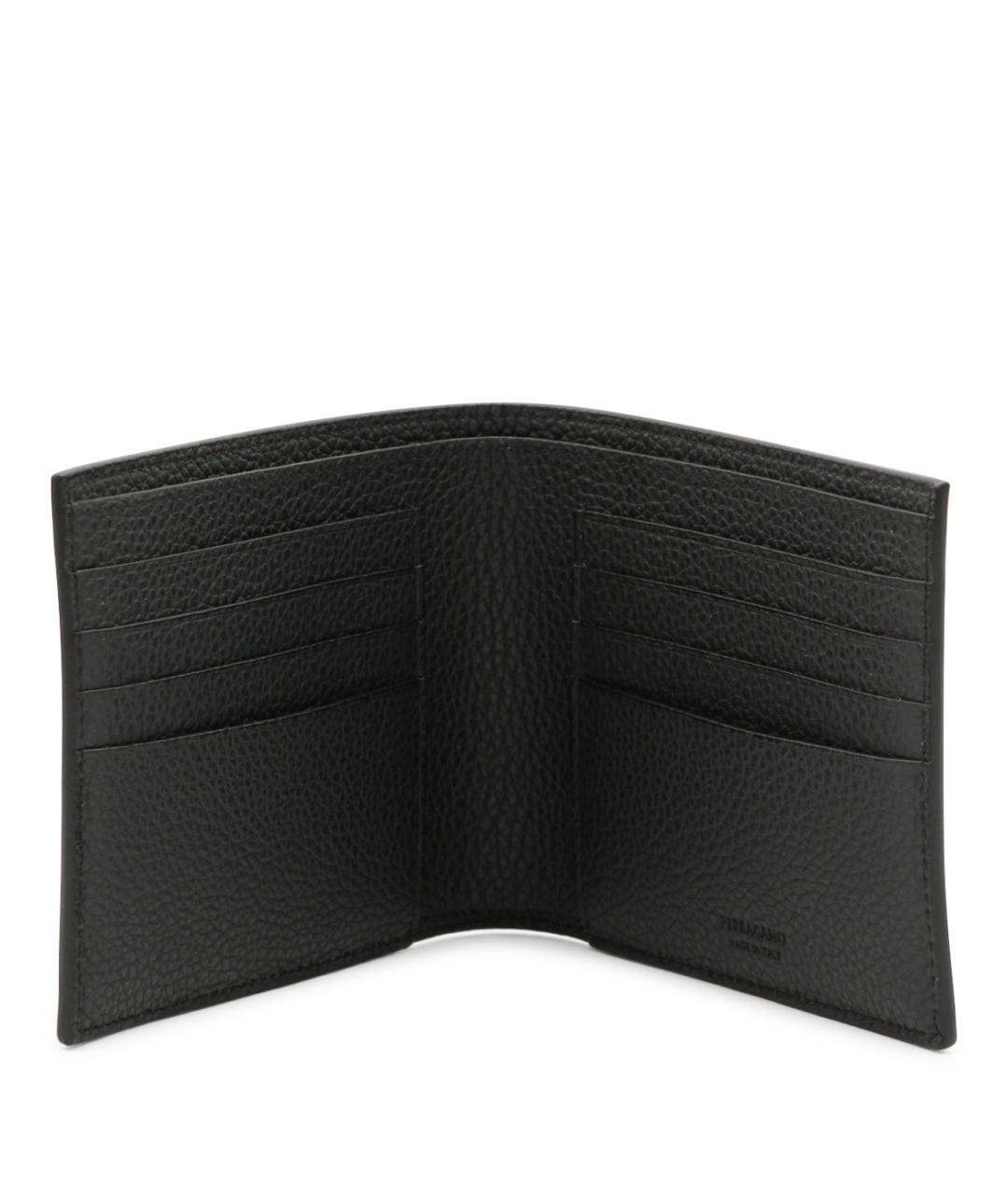 FERRAGAMO Серый кожаный кошелек, фото 2