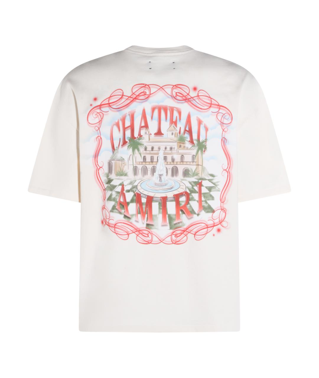 AMIRI Белая хлопковая футболка, фото 2