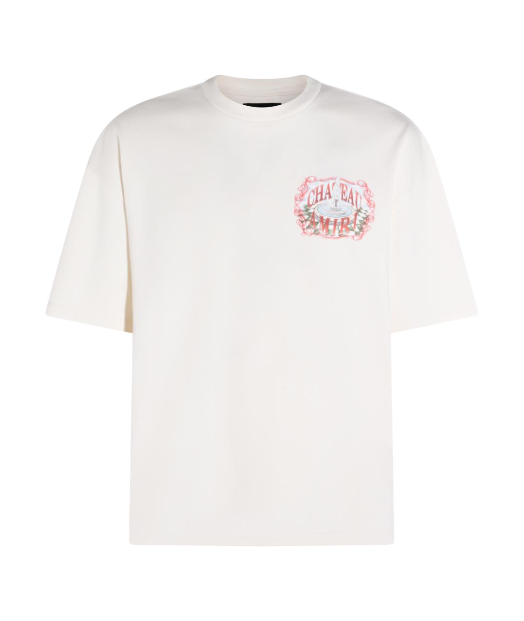AMIRI Белая хлопковая футболка, фото 1