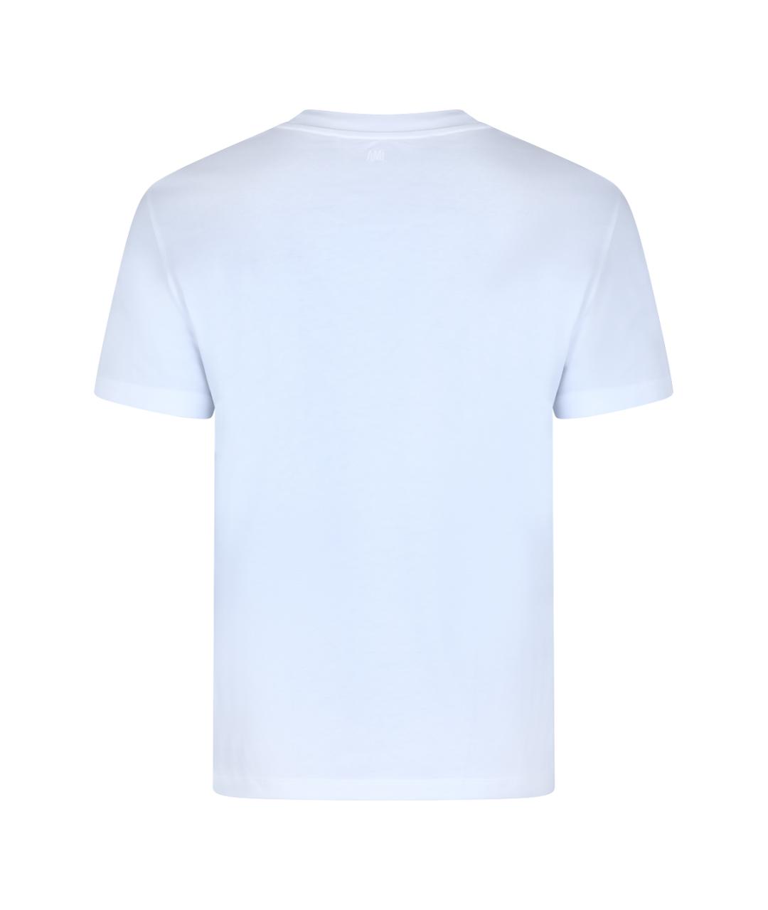 Ami Paris Белая хлопковая футболка, фото 2