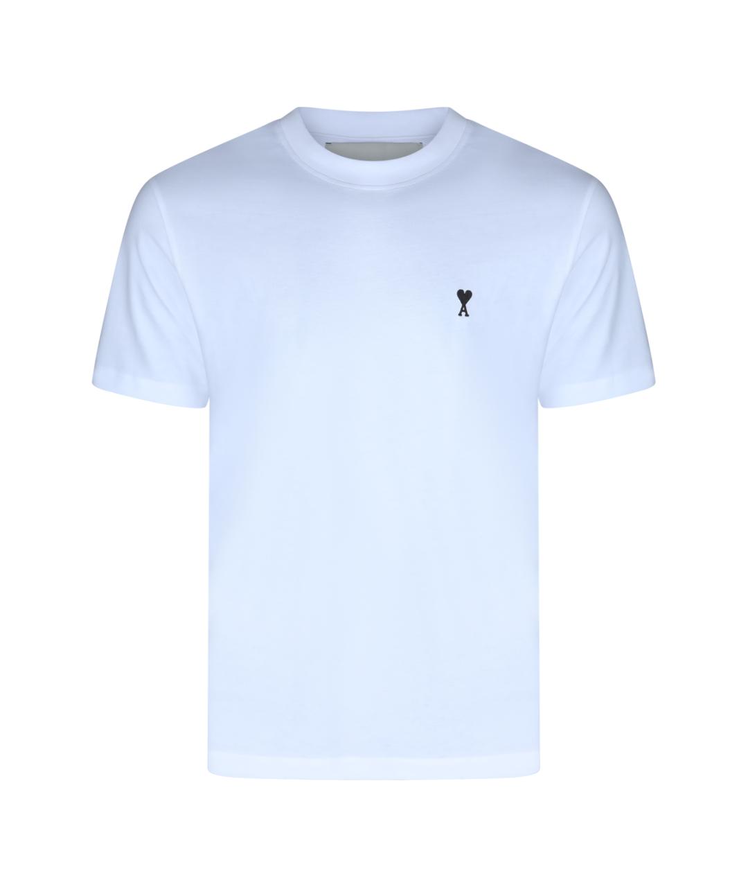 Ami Paris Белая хлопковая футболка, фото 1