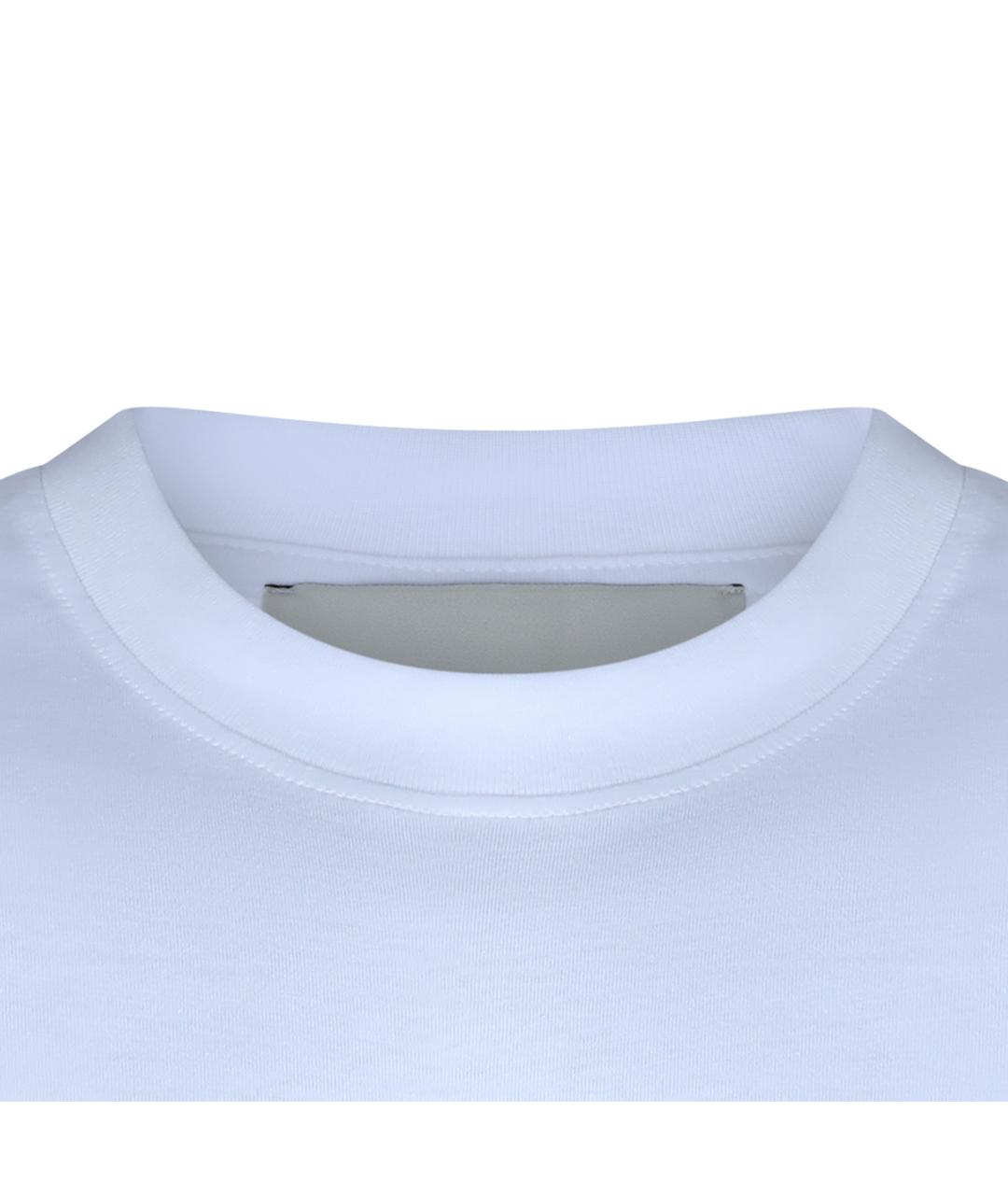 Ami Paris Белая хлопковая футболка, фото 4