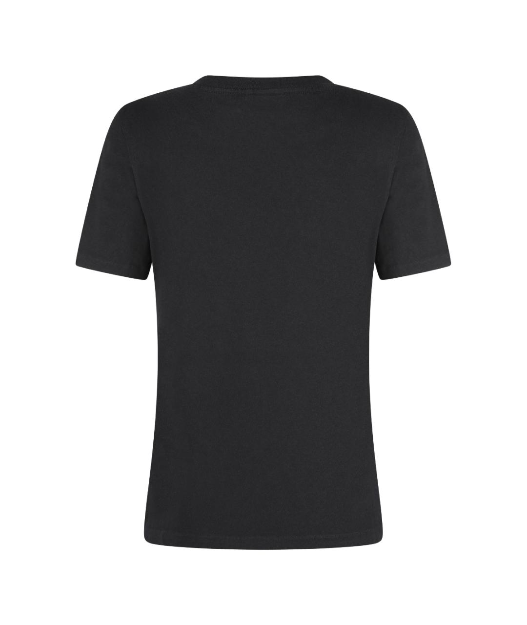 CHLOE Черная хлопковая футболка, фото 2