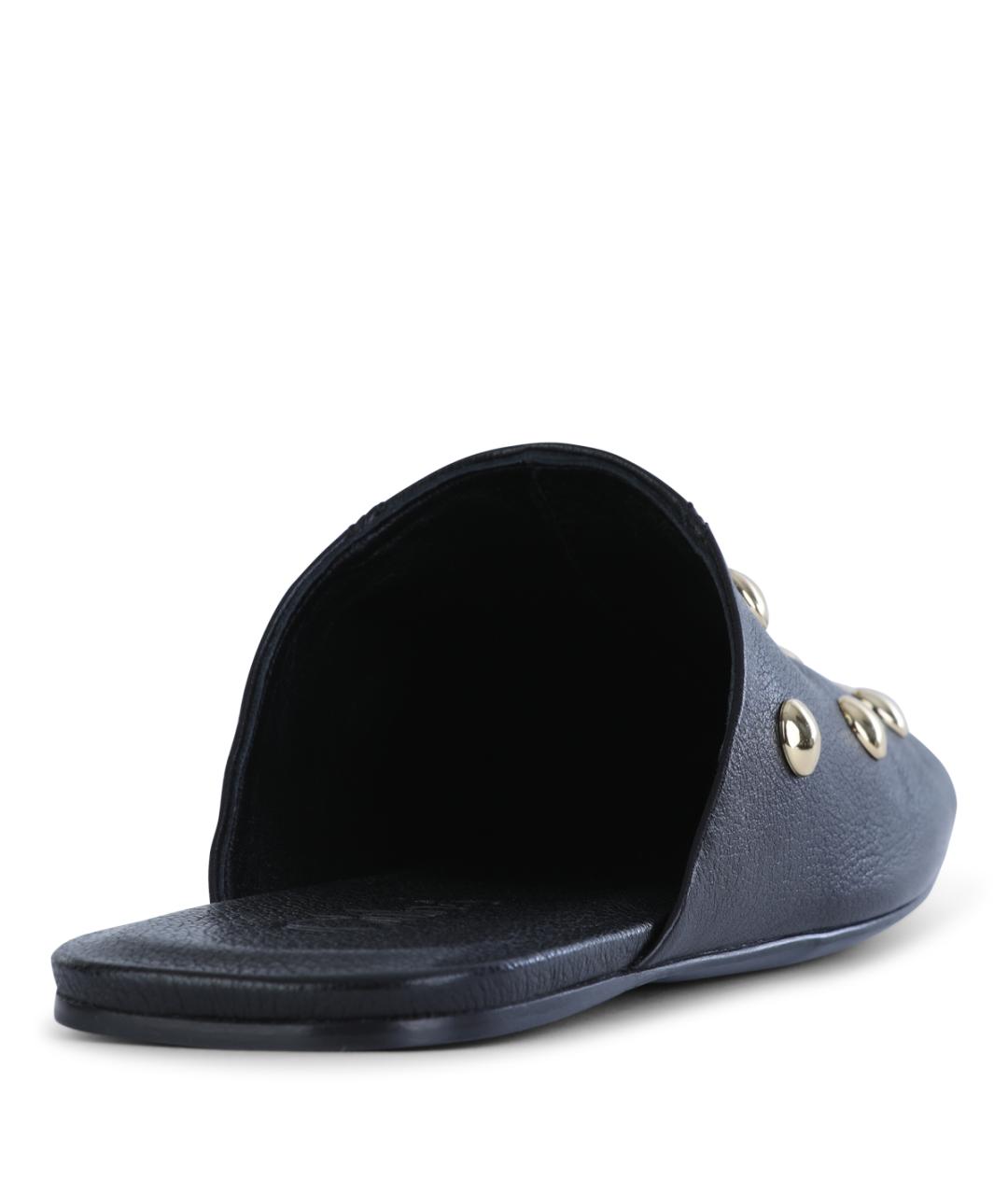 CHLOE Черные кожаные мюли, фото 3