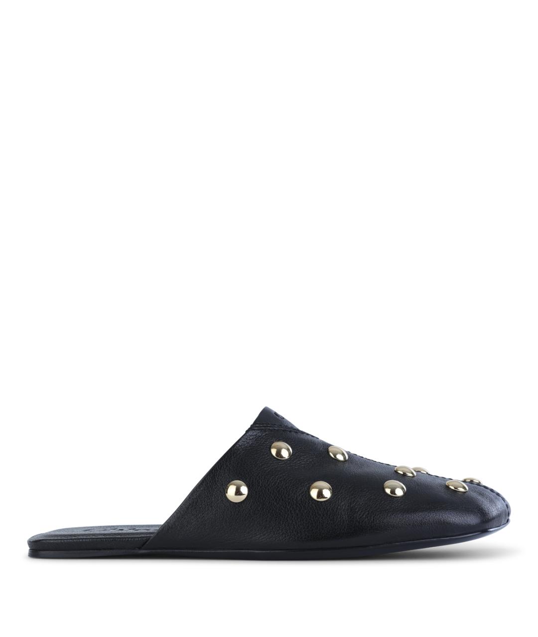 CHLOE Черные кожаные мюли, фото 1