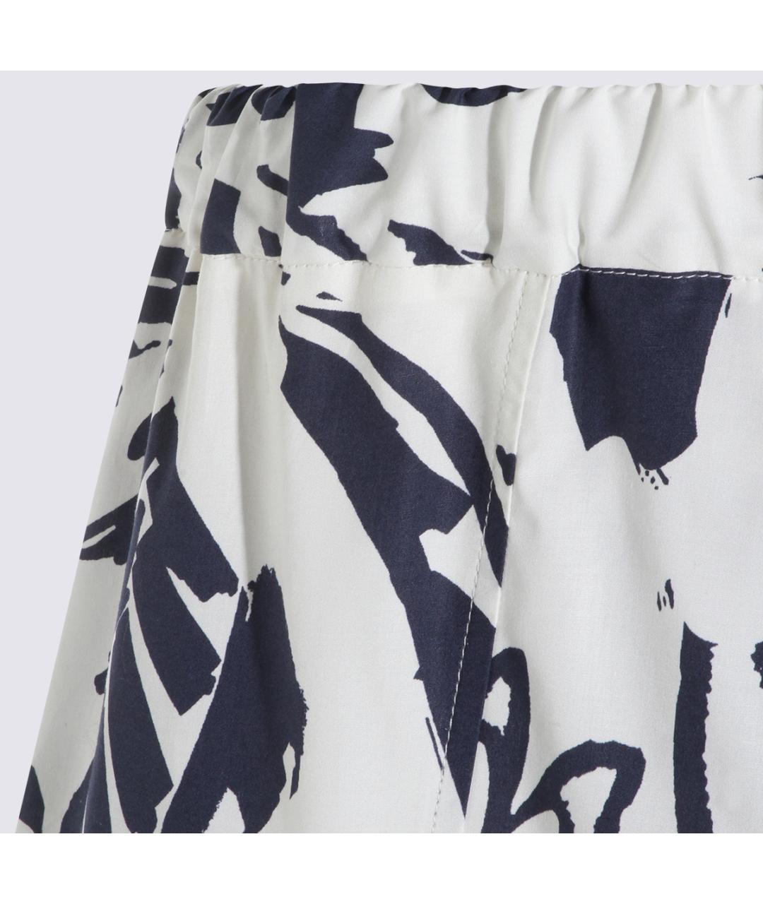 ANTONELLI FIRENZE Синяя хлопковая юбка миди, фото 6