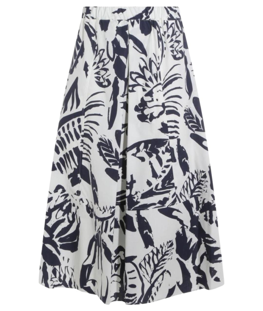 ANTONELLI FIRENZE Синяя хлопковая юбка миди, фото 1