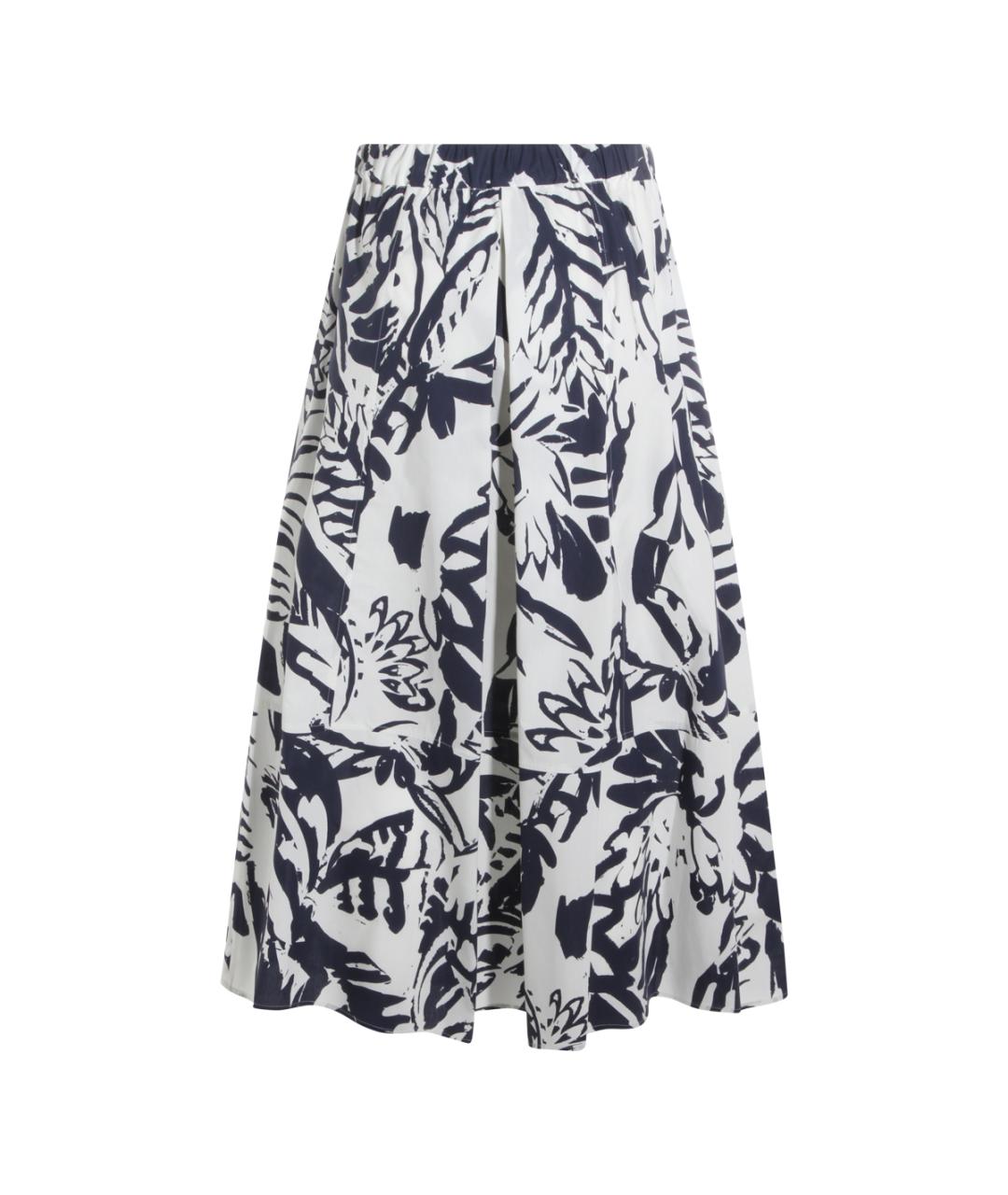 ANTONELLI FIRENZE Синяя хлопковая юбка миди, фото 3