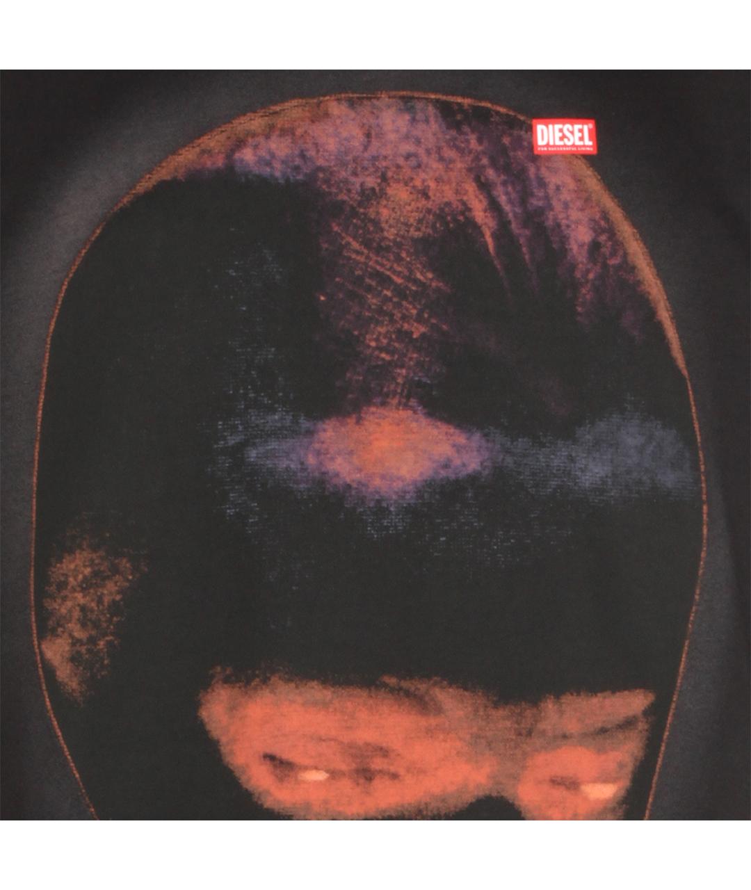 DIESEL Черная хлопковая футболка, фото 3