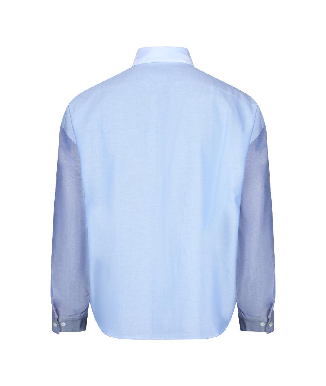 MARNI Голубая хлопковая кэжуал рубашка, фото 2