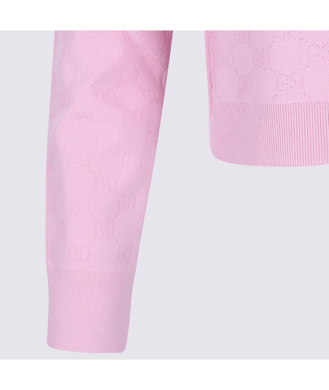 GUCCI Розовый велюровый кардиган, фото 5