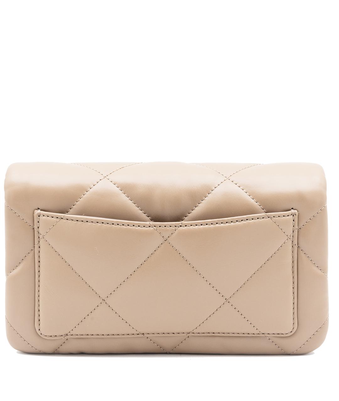 TORY BURCH Бежевая кожаная сумка через плечо, фото 3