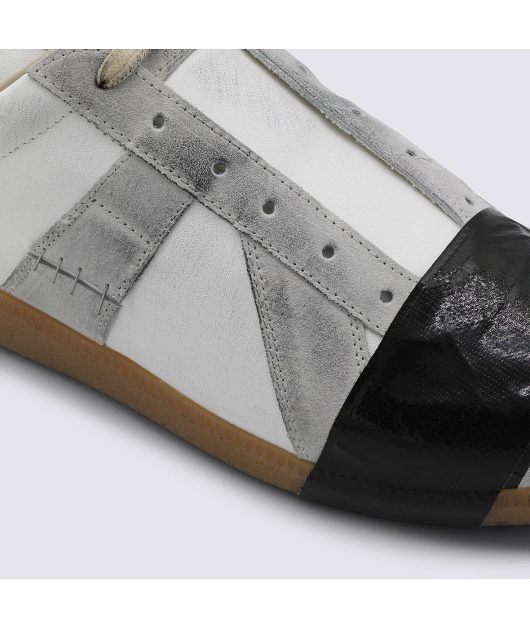 MAISON MARGIELA Мульти кожаные низкие кроссовки / кеды, фото 5