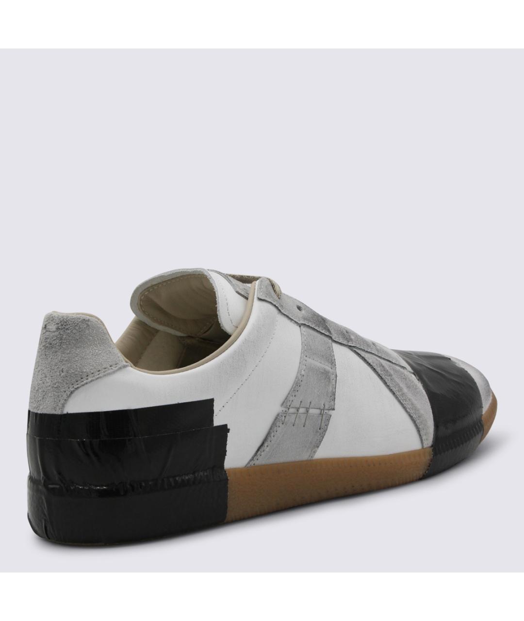 MAISON MARGIELA Мульти кожаные низкие кроссовки / кеды, фото 4