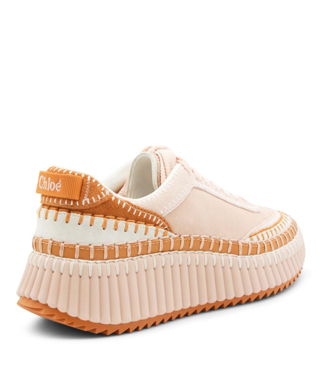 CHLOE Розовые замшевые кроссовки, фото 3