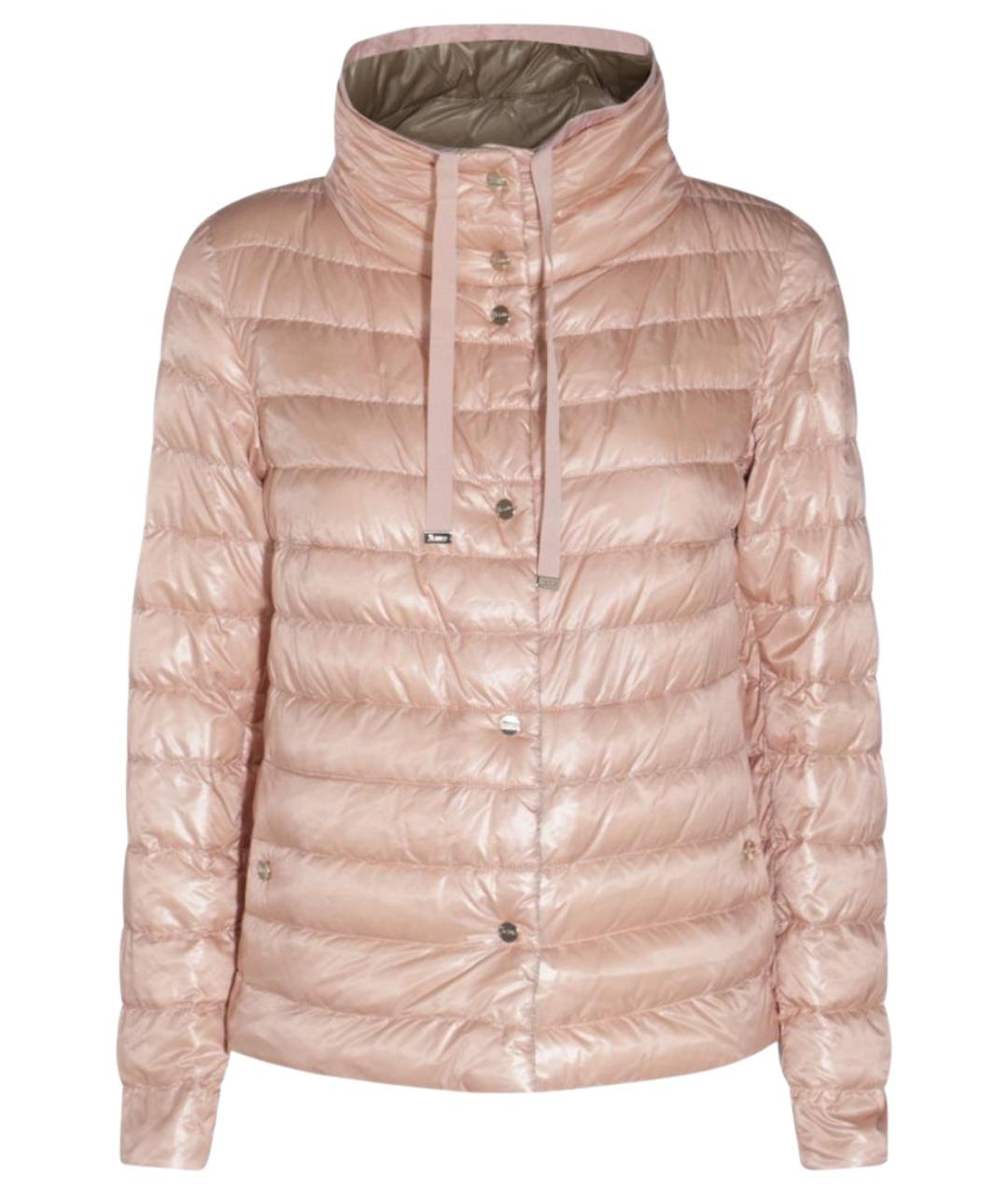 HERNO Розовый полиамидовый пуховик, фото 1