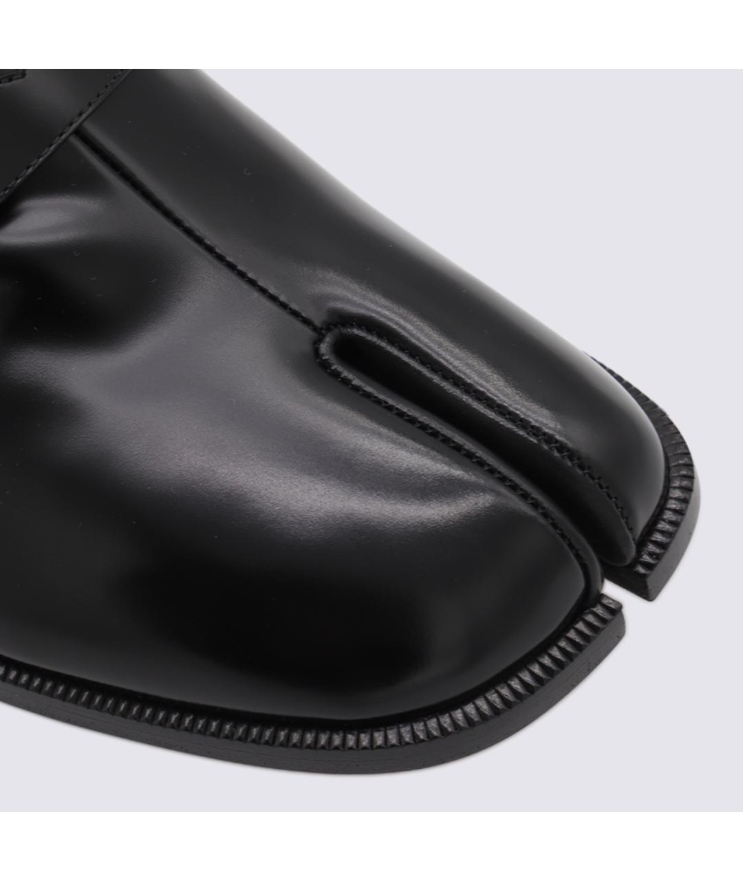 MAISON MARGIELA Черные кожаные лоферы, фото 4