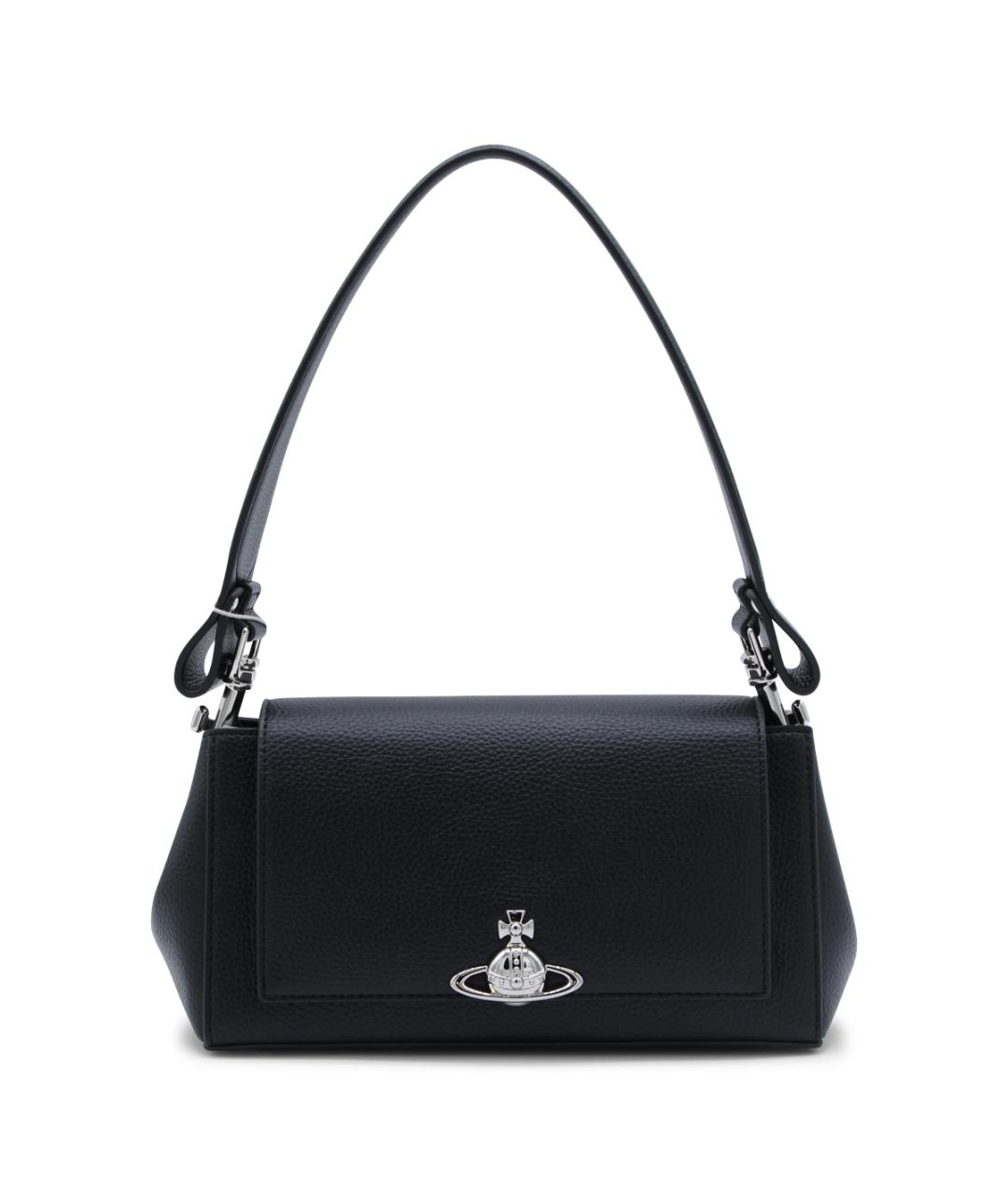 VIVIENNE WESTWOOD Черная сумка через плечо из искусственной кожи, фото 1