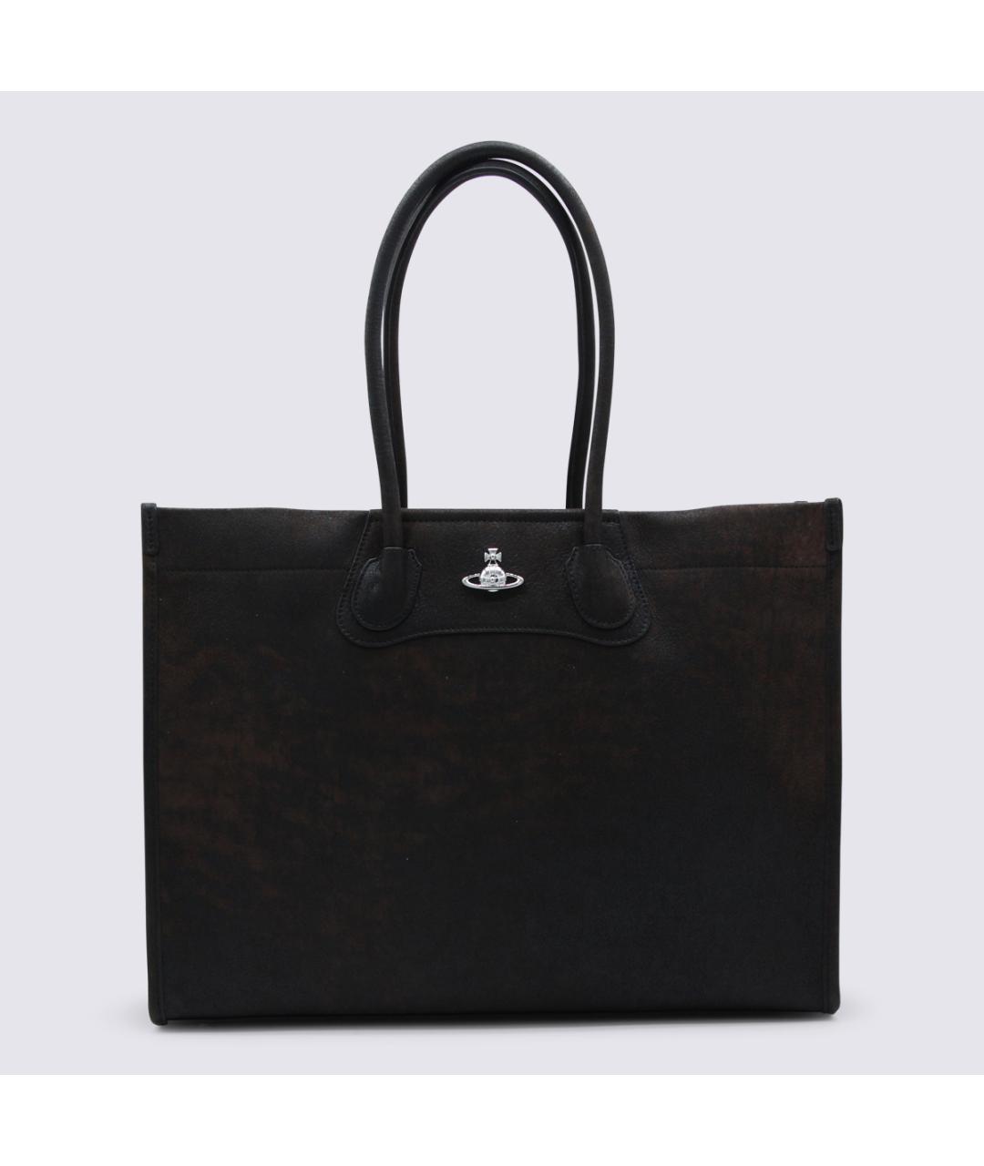 VIVIENNE WESTWOOD Черная сумка с короткими ручками, фото 2