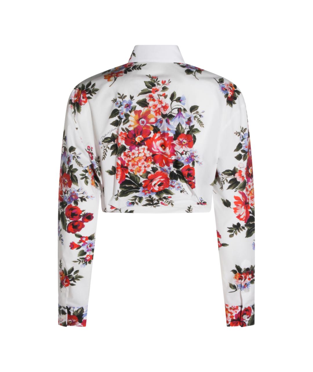 DOLCE&GABBANA Белая хлопковая рубашка, фото 2