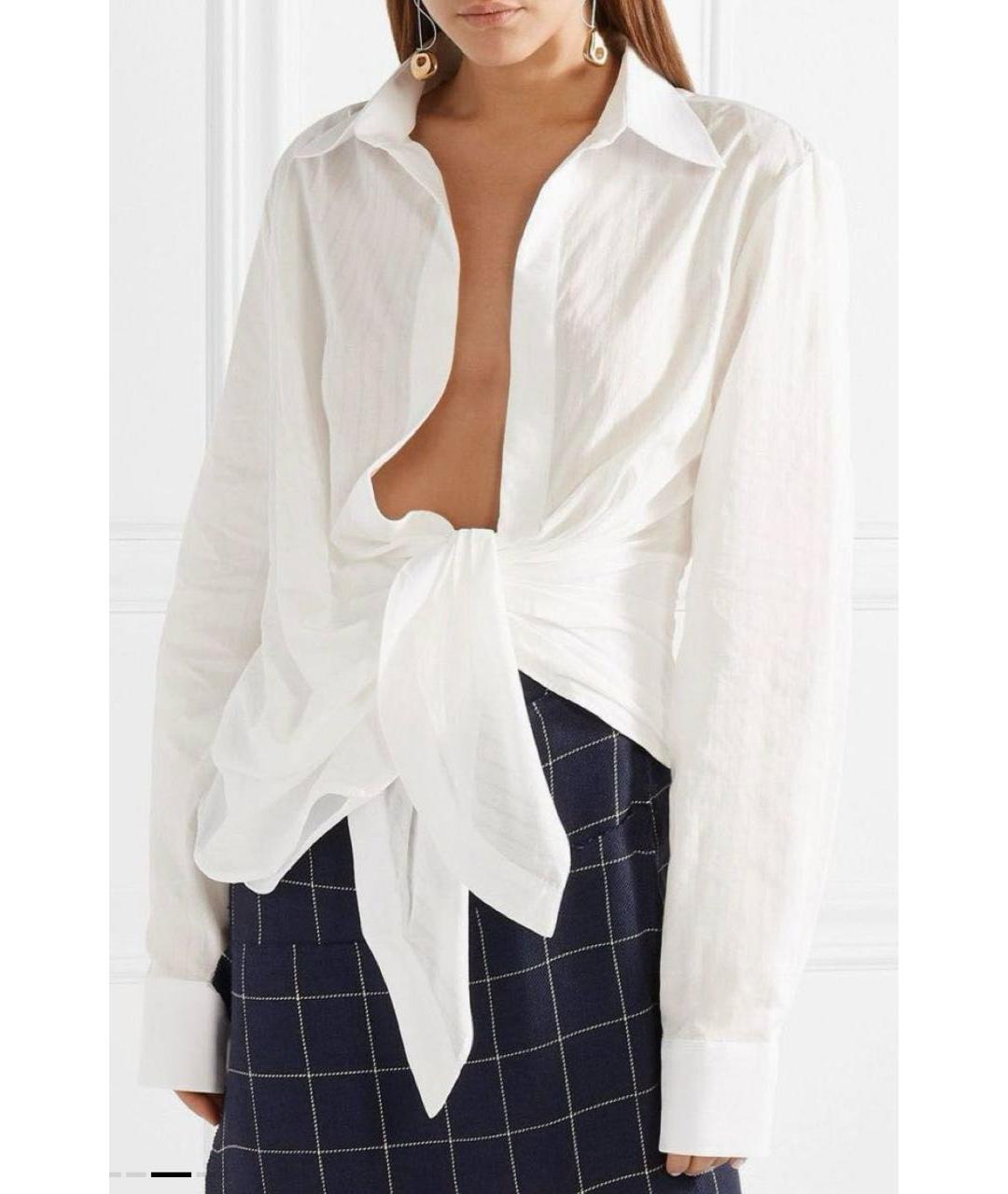 JACQUEMUS Белая хлопковая рубашка, фото 2