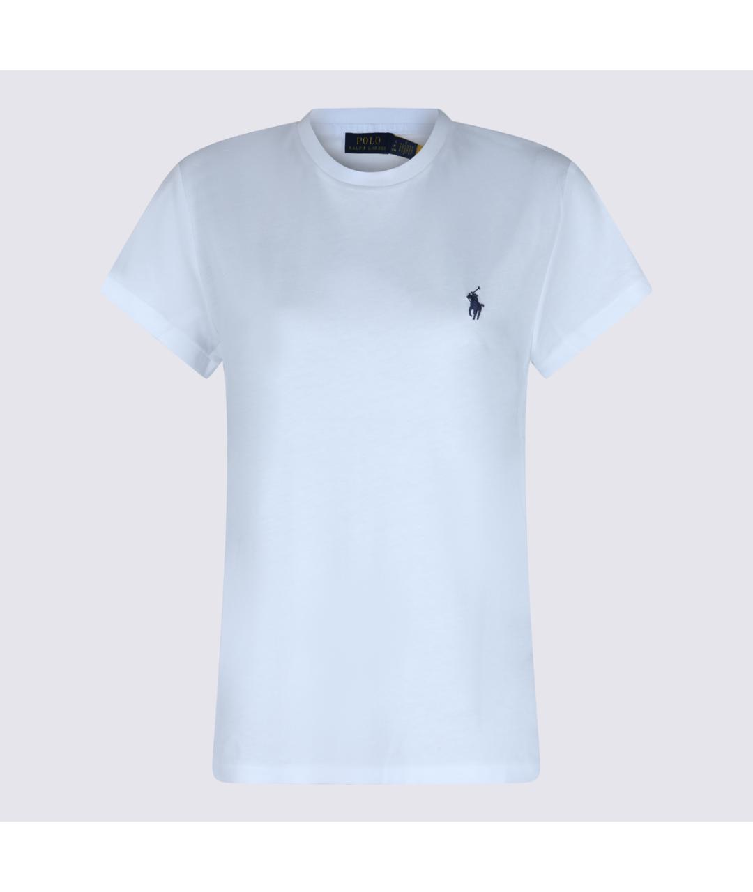 POLO RALPH LAUREN Белая хлопковая футболка, фото 2