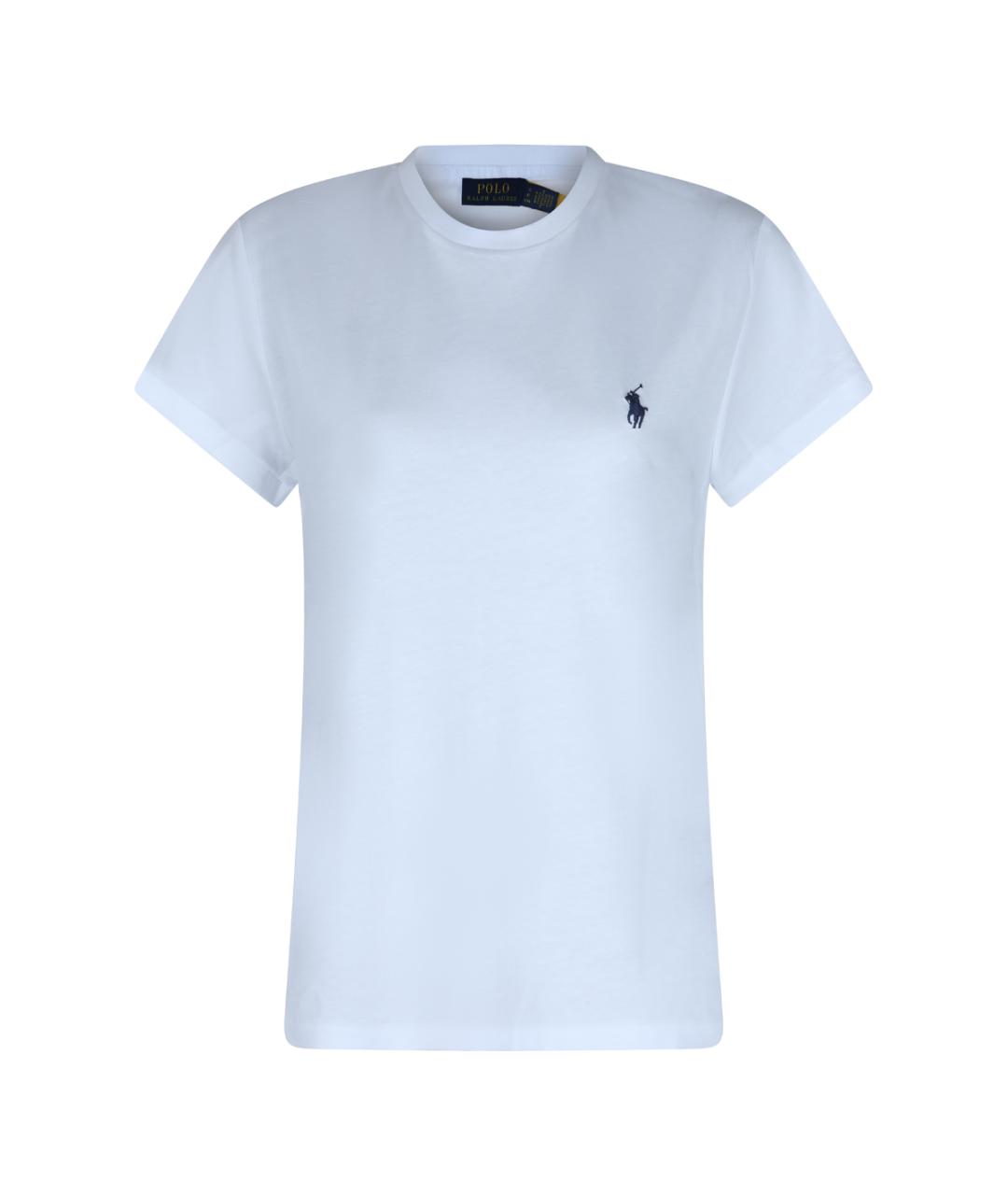 POLO RALPH LAUREN Белая хлопковая футболка, фото 1