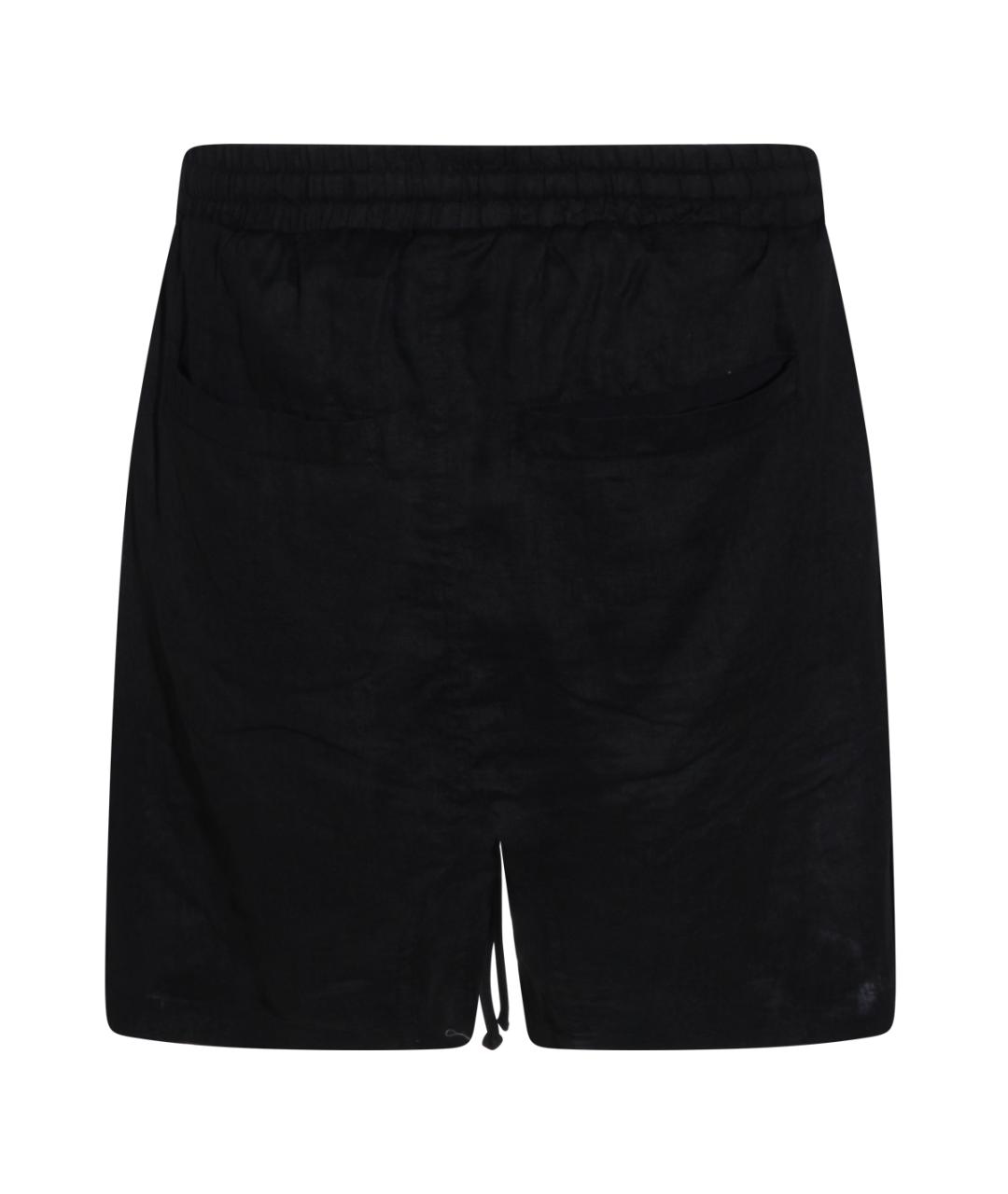 THOM KROM Черные льняные шорты, фото 2