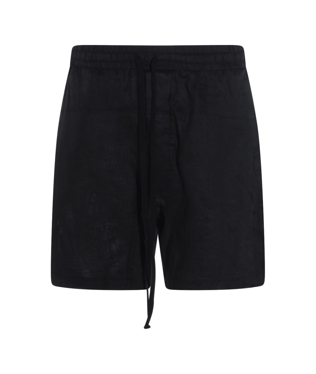 THOM KROM Черные льняные шорты, фото 1
