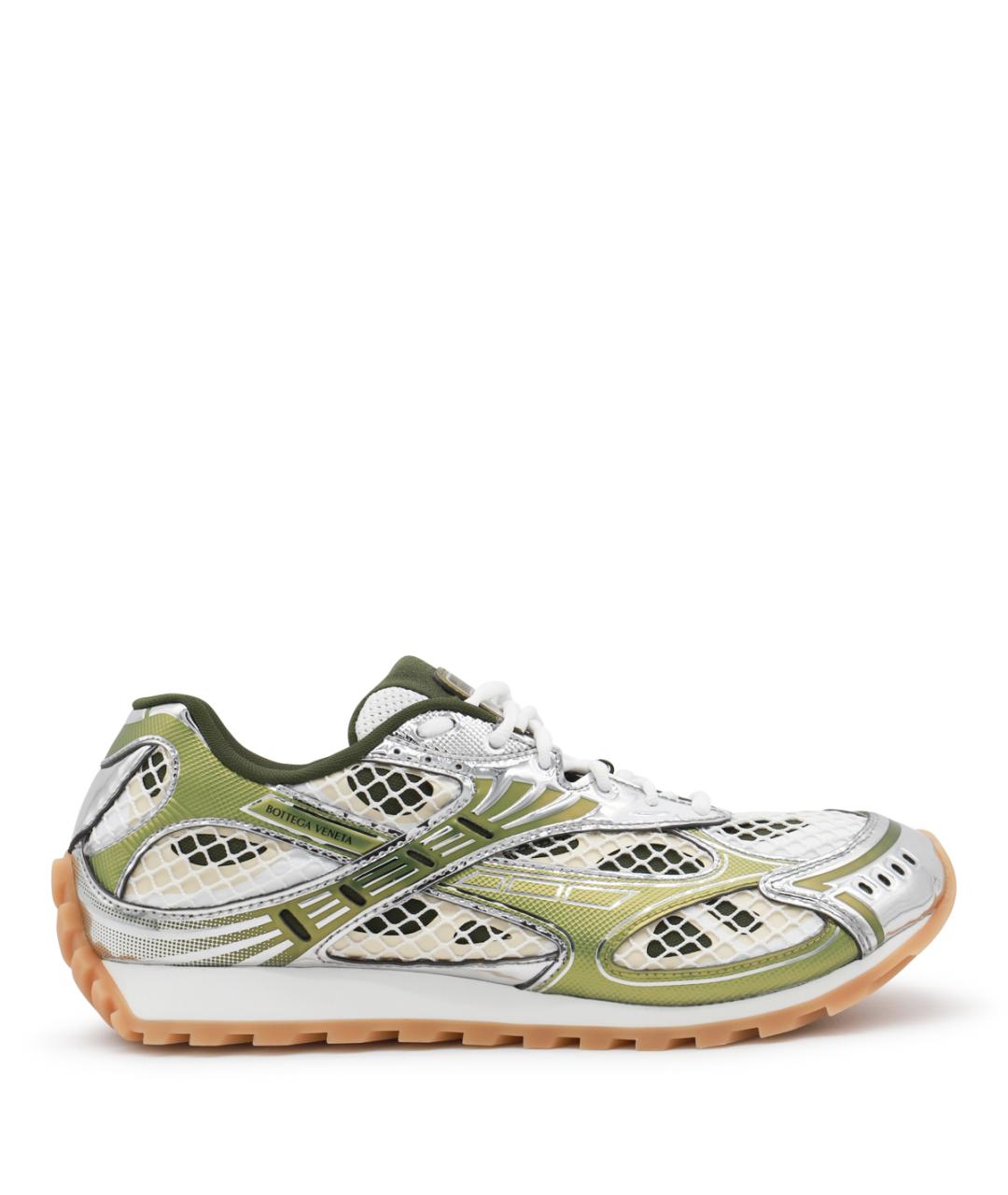 BOTTEGA VENETA Красные текстильные низкие кроссовки / кеды, фото 1