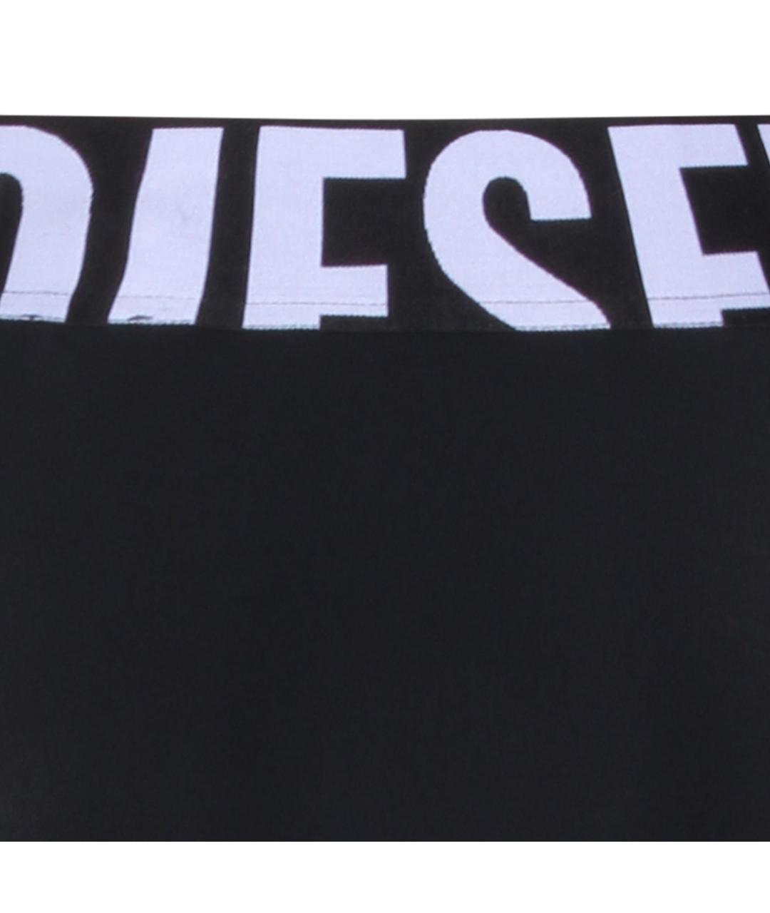 DIESEL Черные полиамидовые леггинсы и велосипедки, фото 3