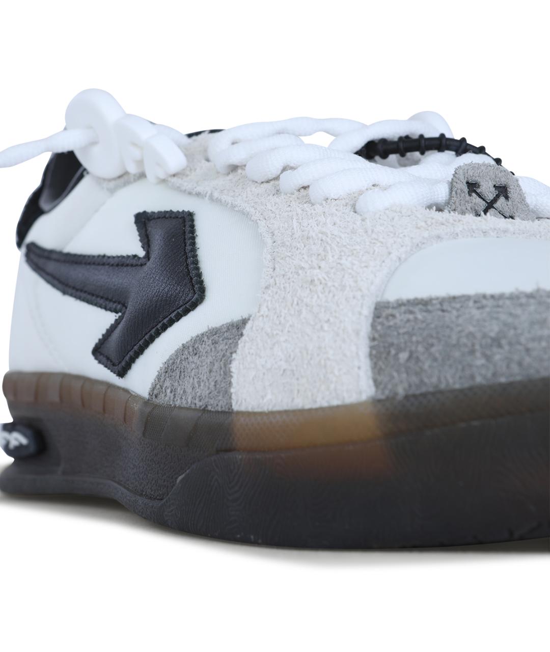 OFF-WHITE Белые кожаные низкие кроссовки / кеды, фото 4