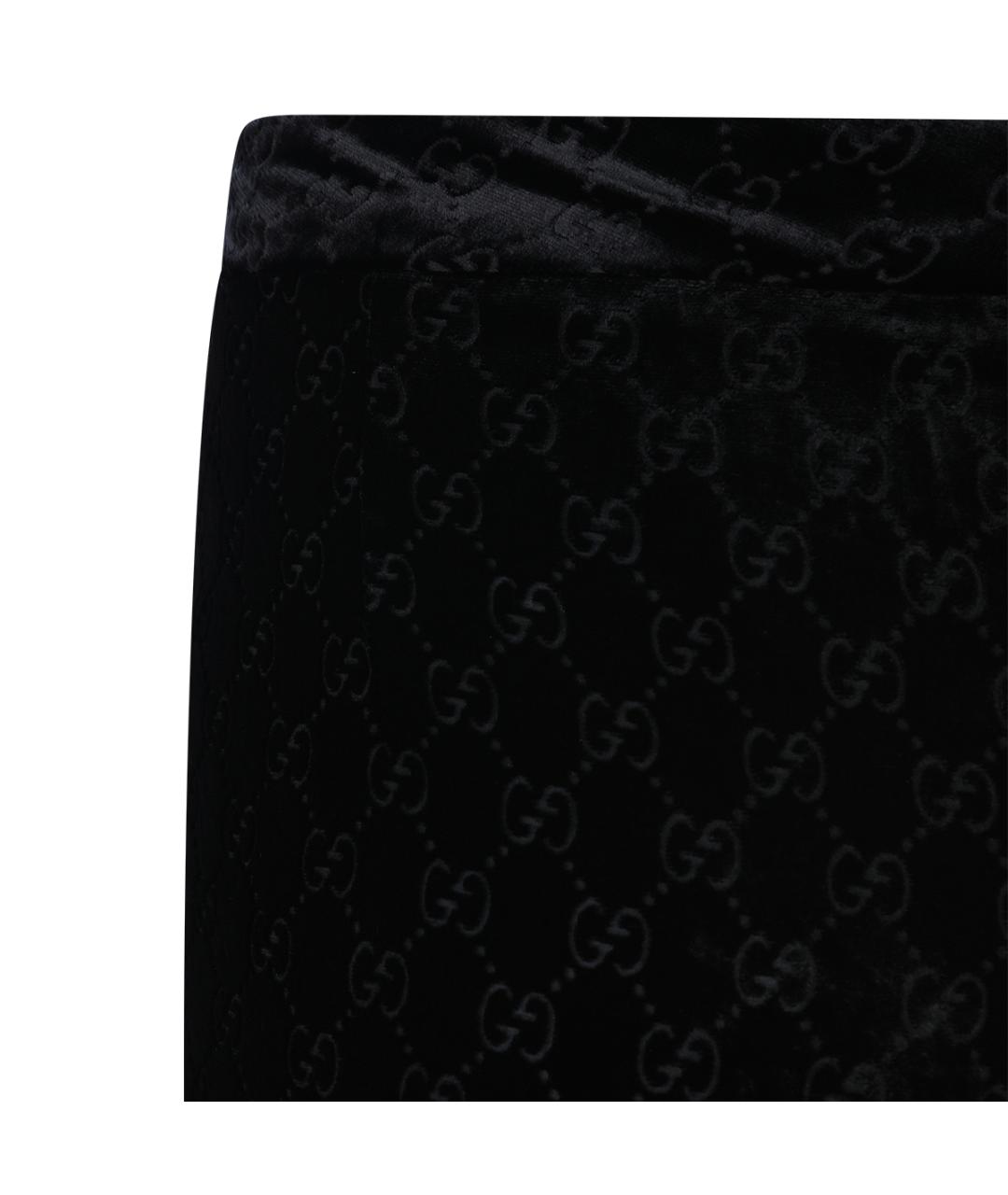 GUCCI Черные вискозные повседневные брюки, фото 4