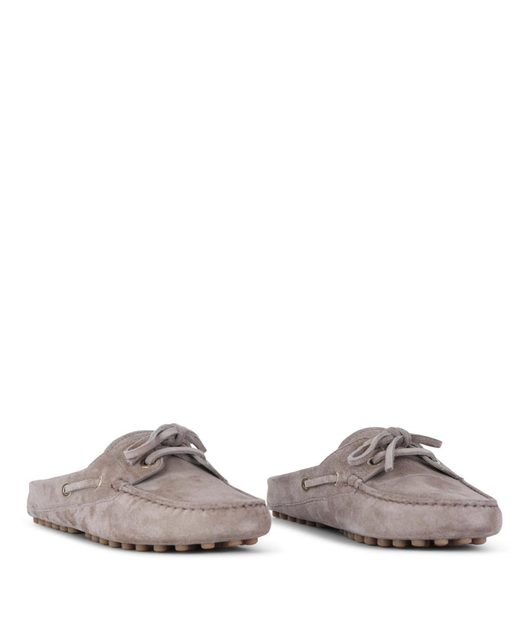 TOD'S Бежевые замшевые мюли, фото 2