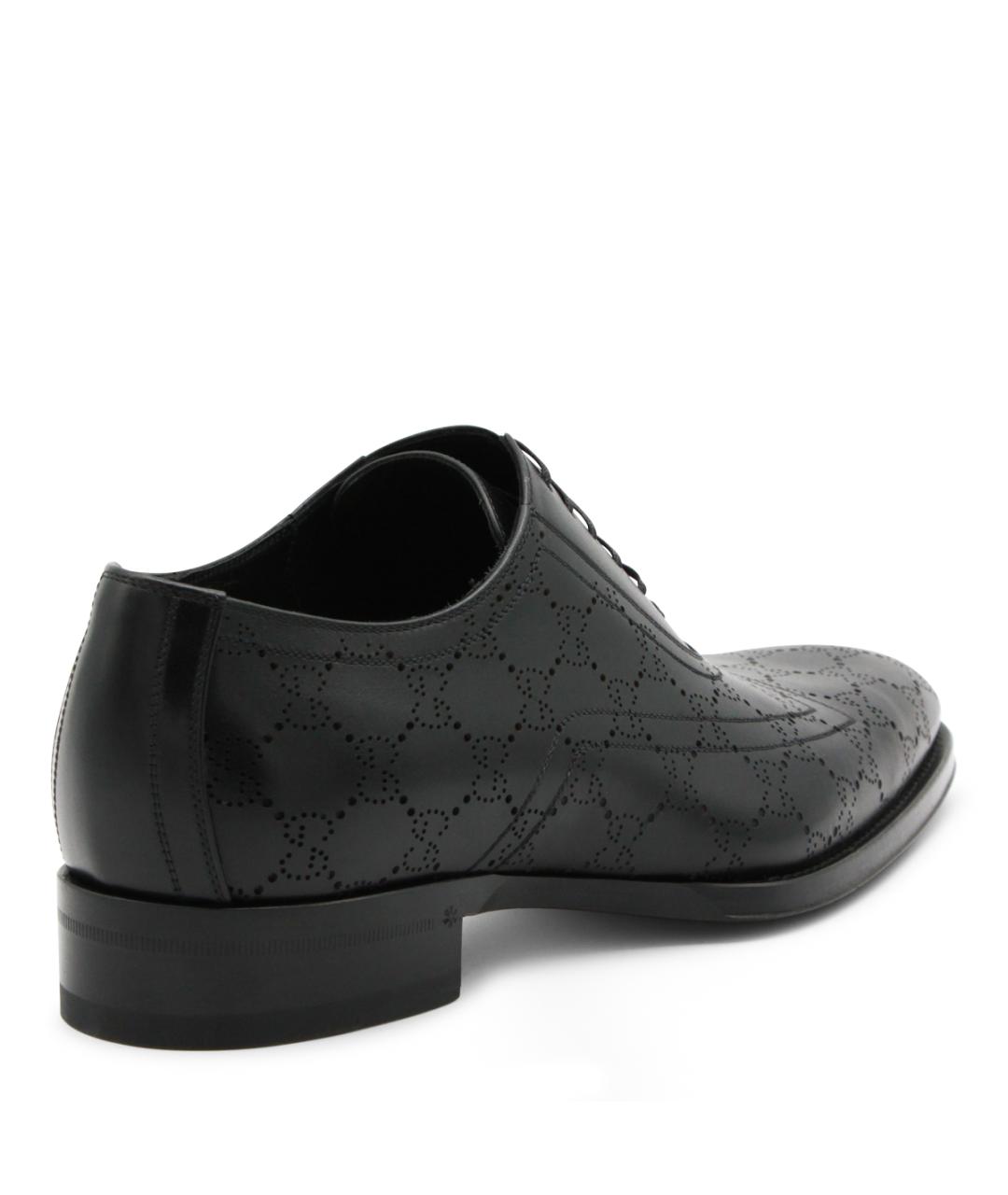 GUCCI Черные кожаные туфли, фото 3