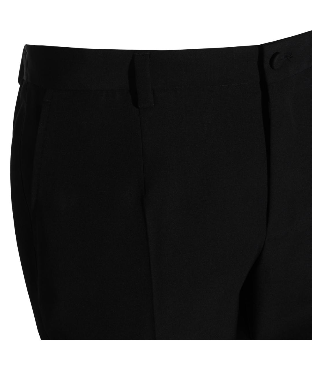 DOLCE&GABBANA Черные шерстяные повседневные брюки, фото 3