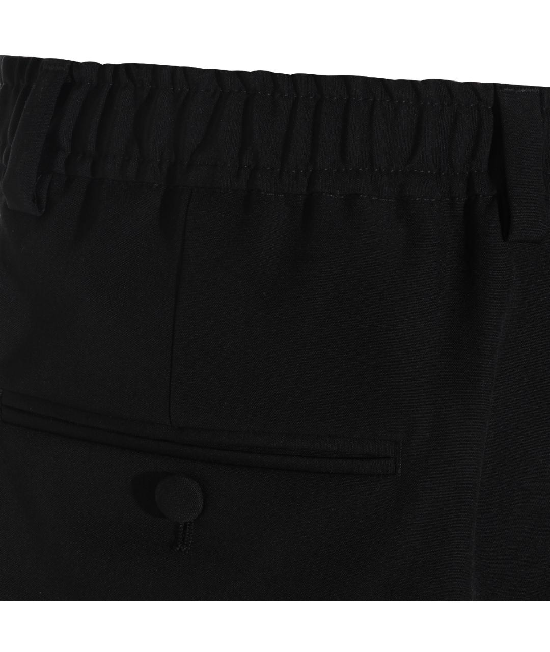 DOLCE&GABBANA Черные шерстяные повседневные брюки, фото 4