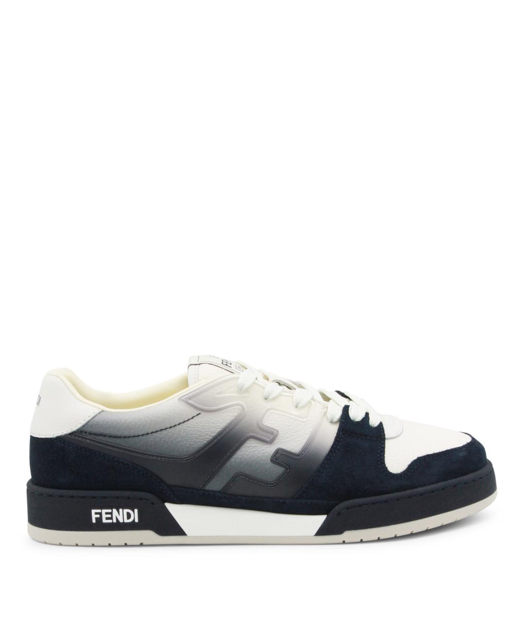 FENDI Мульти кожаные низкие кроссовки / кеды, фото 1