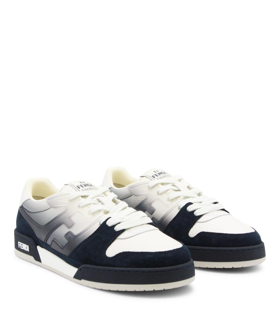 FENDI Мульти кожаные низкие кроссовки / кеды, фото 2
