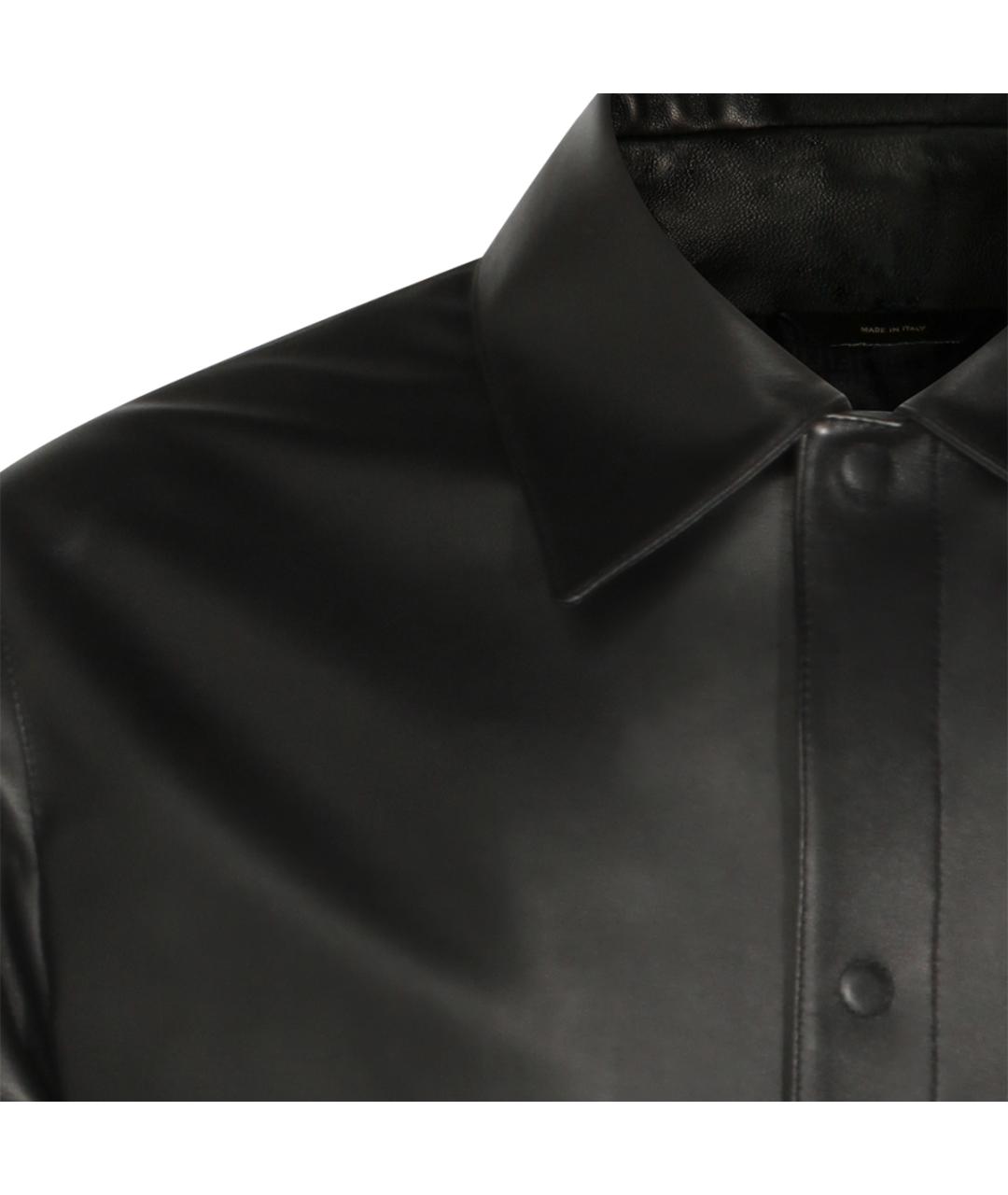 FENDI Черная кожаная куртка, фото 4