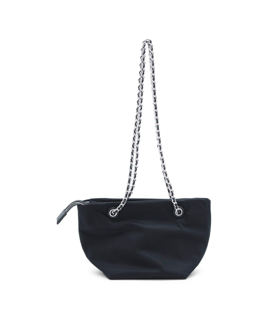 TORY BURCH Черная тканевая сумка тоут, фото 3