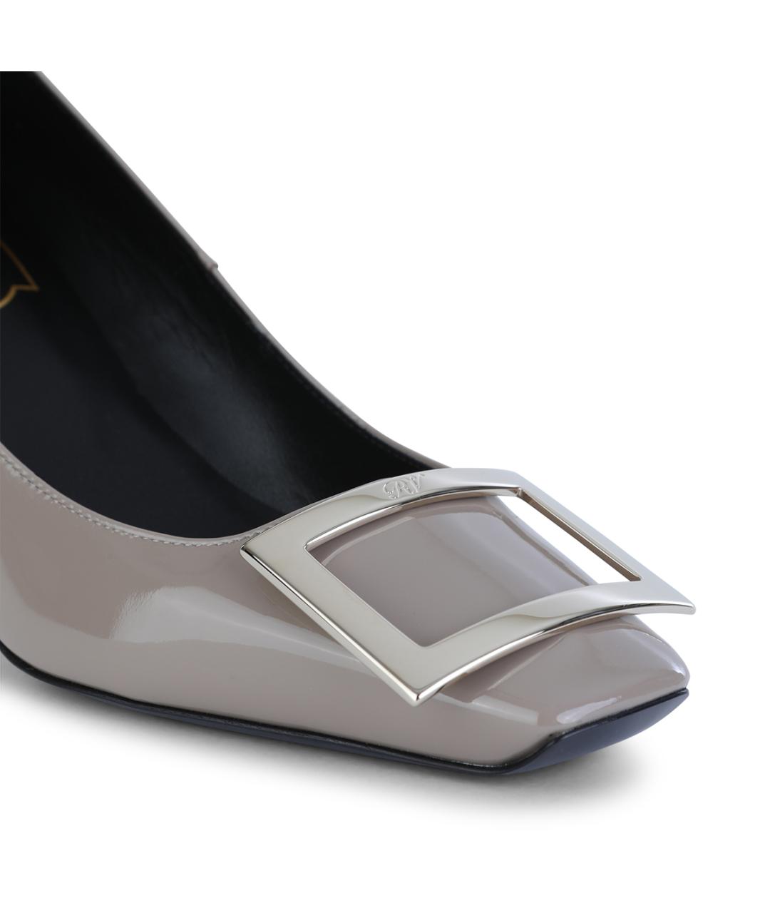 ROGER VIVIER Серые кожаные туфли, фото 4