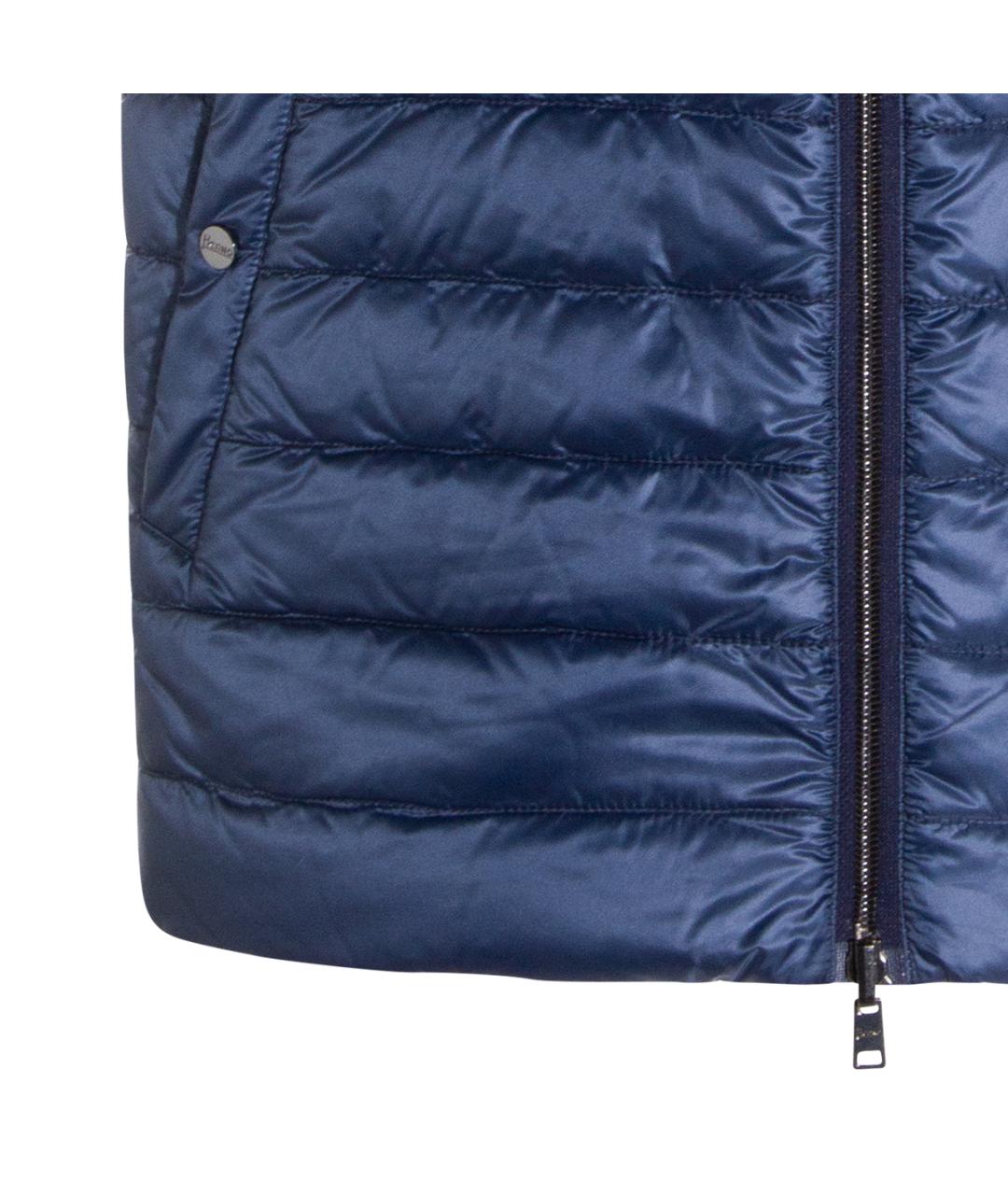 HERNO Синий полиамидовый жилет, фото 3