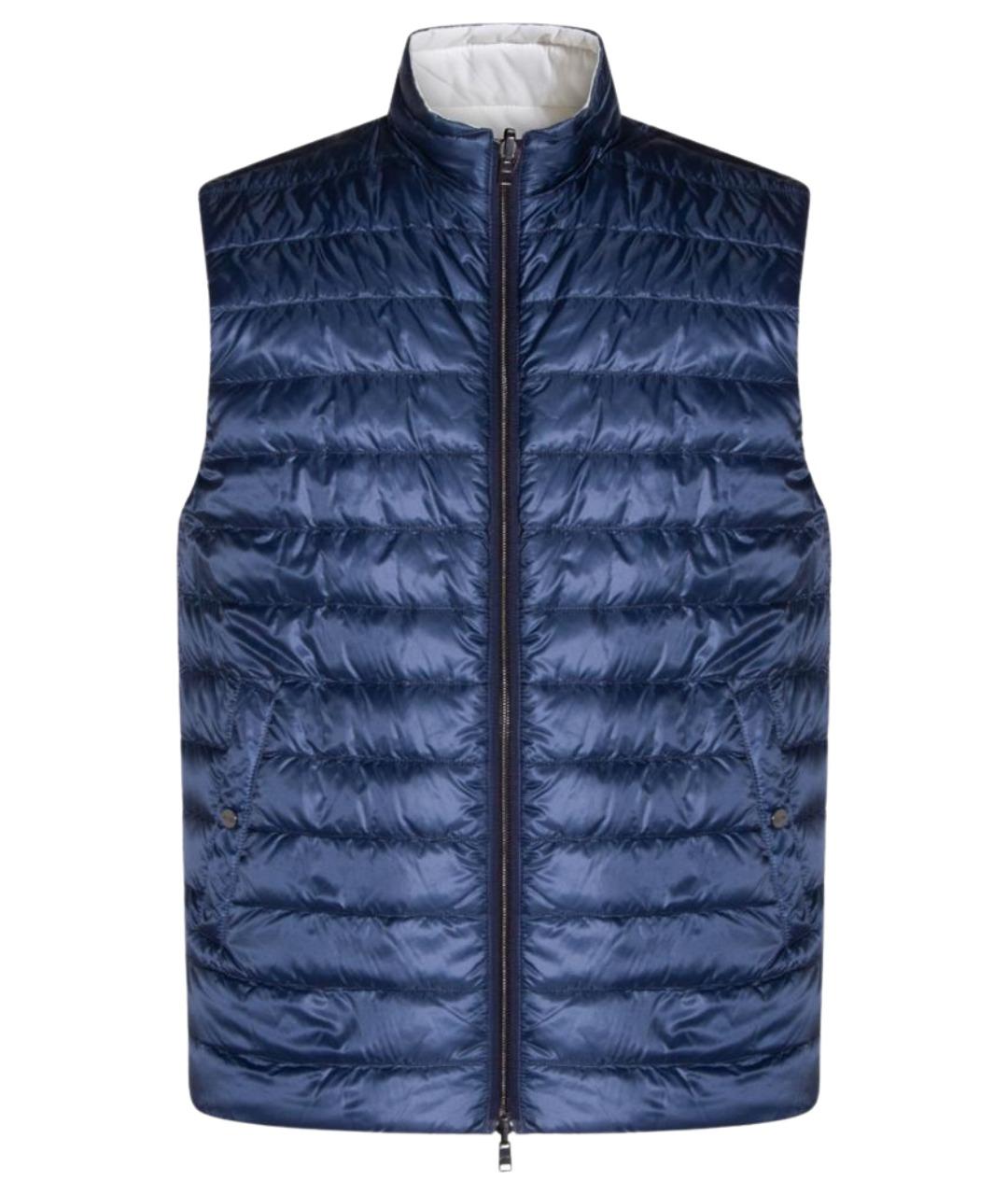 HERNO Синий полиамидовый жилет, фото 1