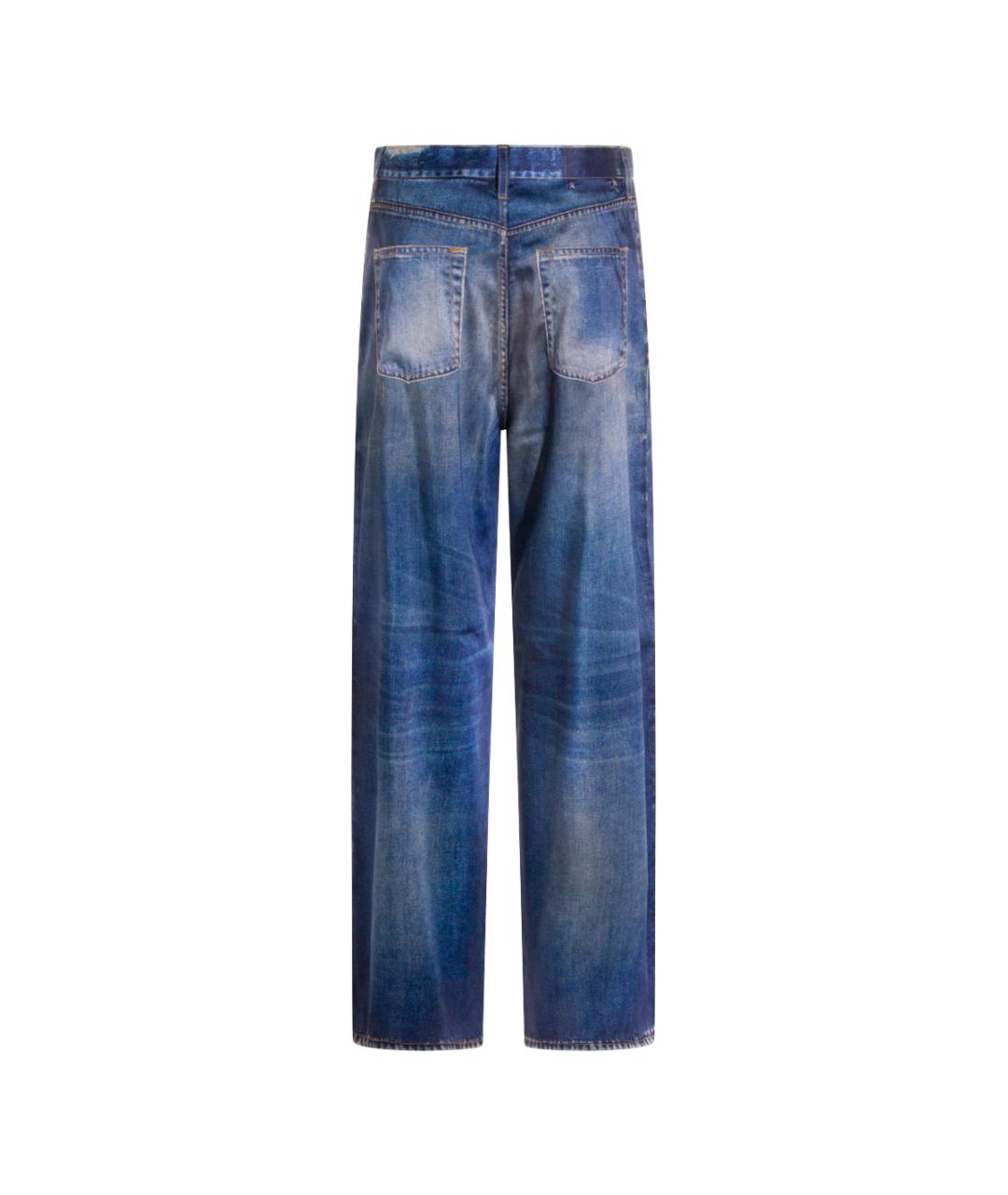 GOLDEN GOOSE DELUXE BRAND Синие прямые джинсы, фото 2