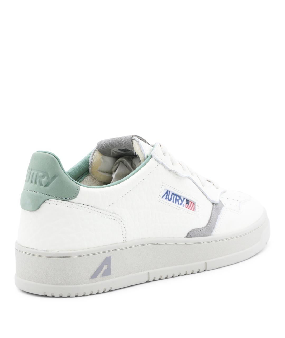 AUTRY Белые кожаные низкие кроссовки / кеды, фото 3