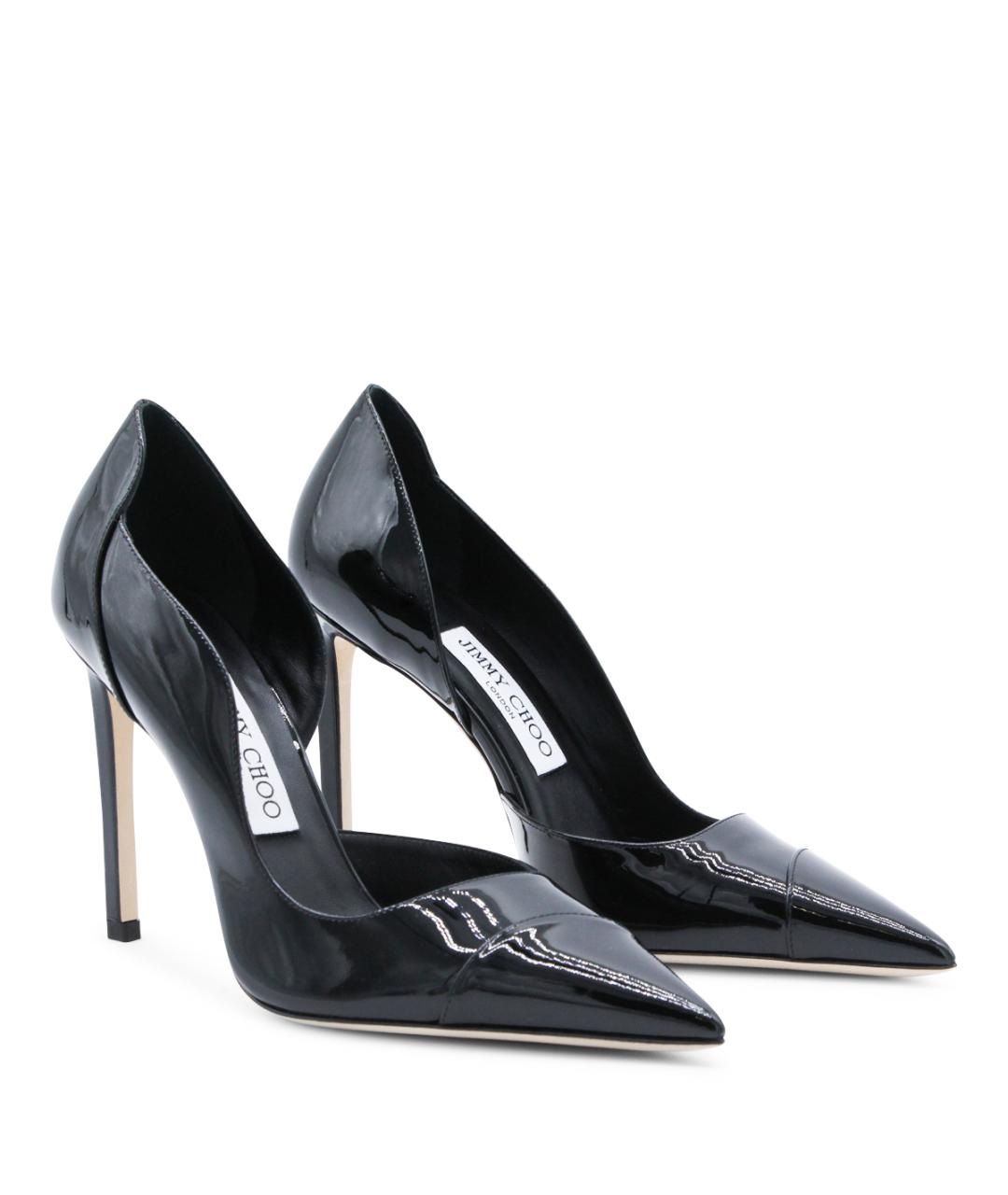 JIMMY CHOO Черные кожаные туфли, фото 2